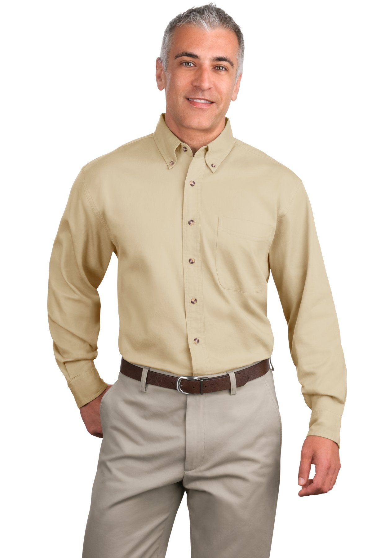 Port Authority Herren Tall Langarm Twill Hemd TLS600T
