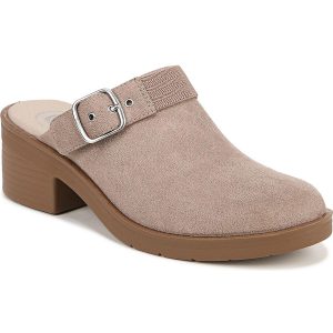 Offene Buch-Clogs mit Schnalle