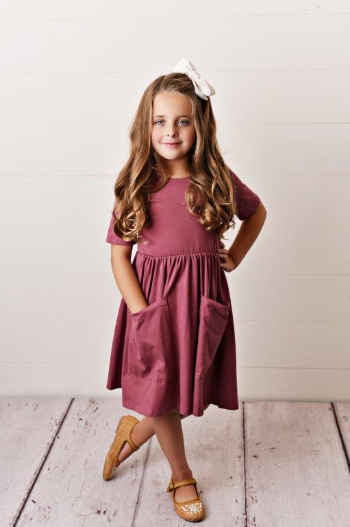 Mauve Twirl Kleid