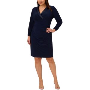 Cocktail- und Partykleid mit fallendem Kragen