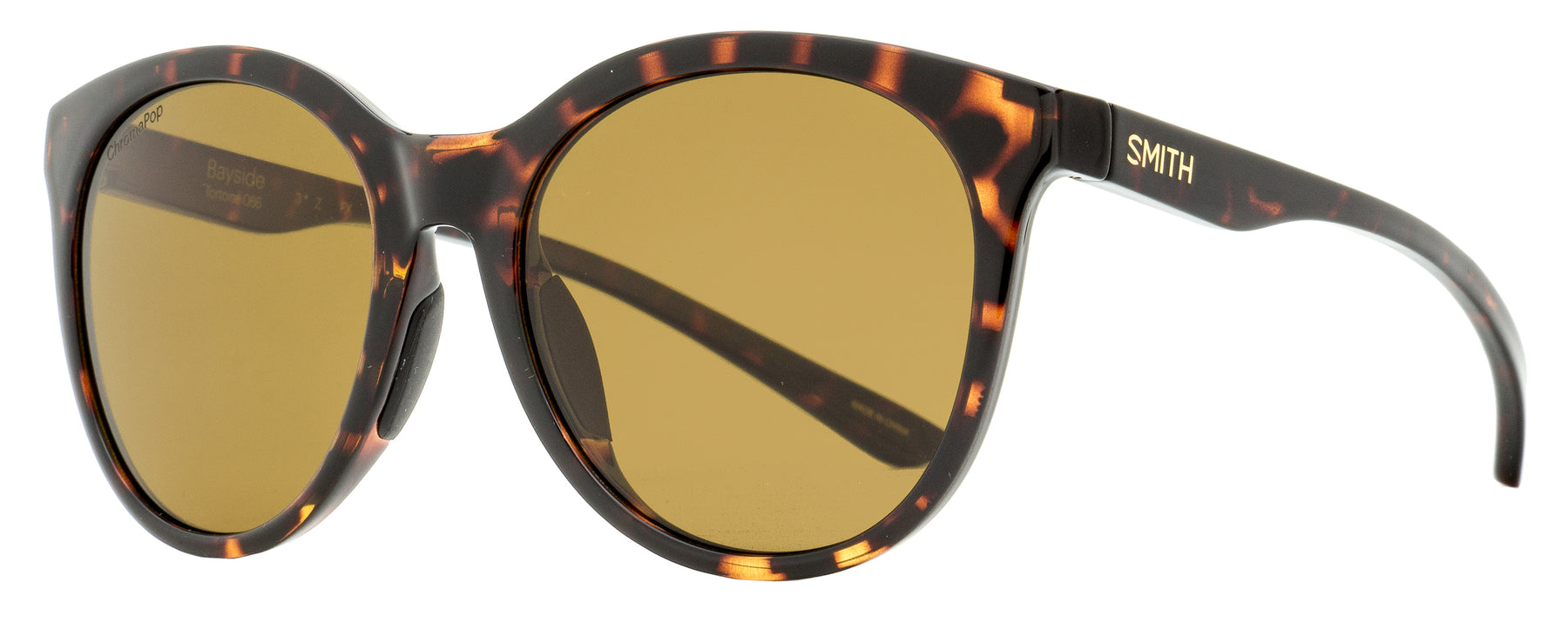 Smith Damen Polarisierte Sonnenbrille Bayside 086L5 Schildkröte 54mm