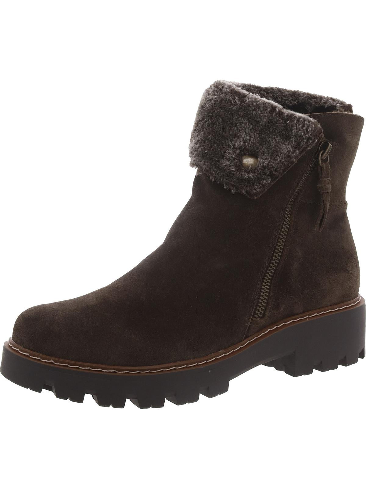 WYOMING Damen Leder geschliffene Sohle Winter & Schneestiefel