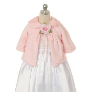 Kids Dream Rosa Kunstfell-Halbmantel für besondere Anlässe, Mädchen 4