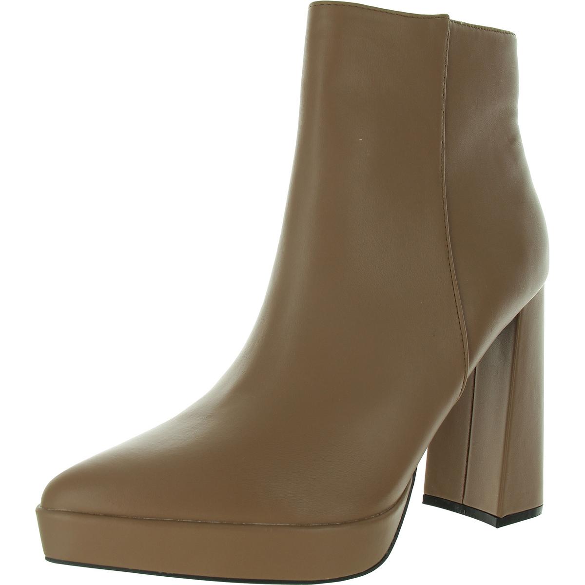 Stiefeletten aus Kunstleder mit Reißverschluss