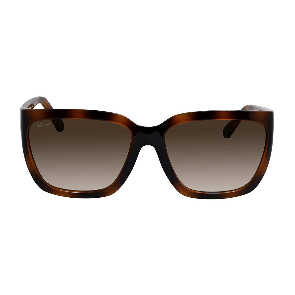 Salvatore Ferragamo SF 1018S 214 59mm Damen Rechteckige Sonnenbrille