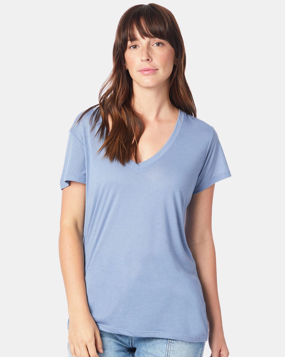 Alternative Damen Slinky Jersey V-Ausschnitt T-Shirt
