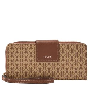 Fossil Madison-Clutch mit Reißverschluss aus bedrucktem Polyurethan für Damen 7285603336252