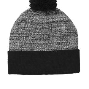 Sport-Tek Heather Pom Pom Mütze