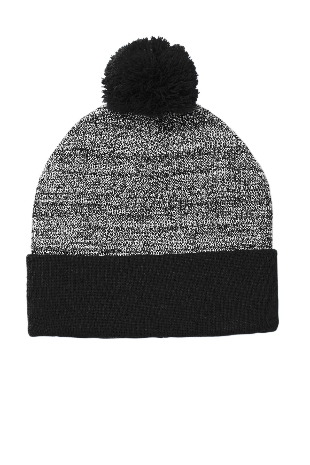 Sport-Tek Heather Pom Pom Mütze