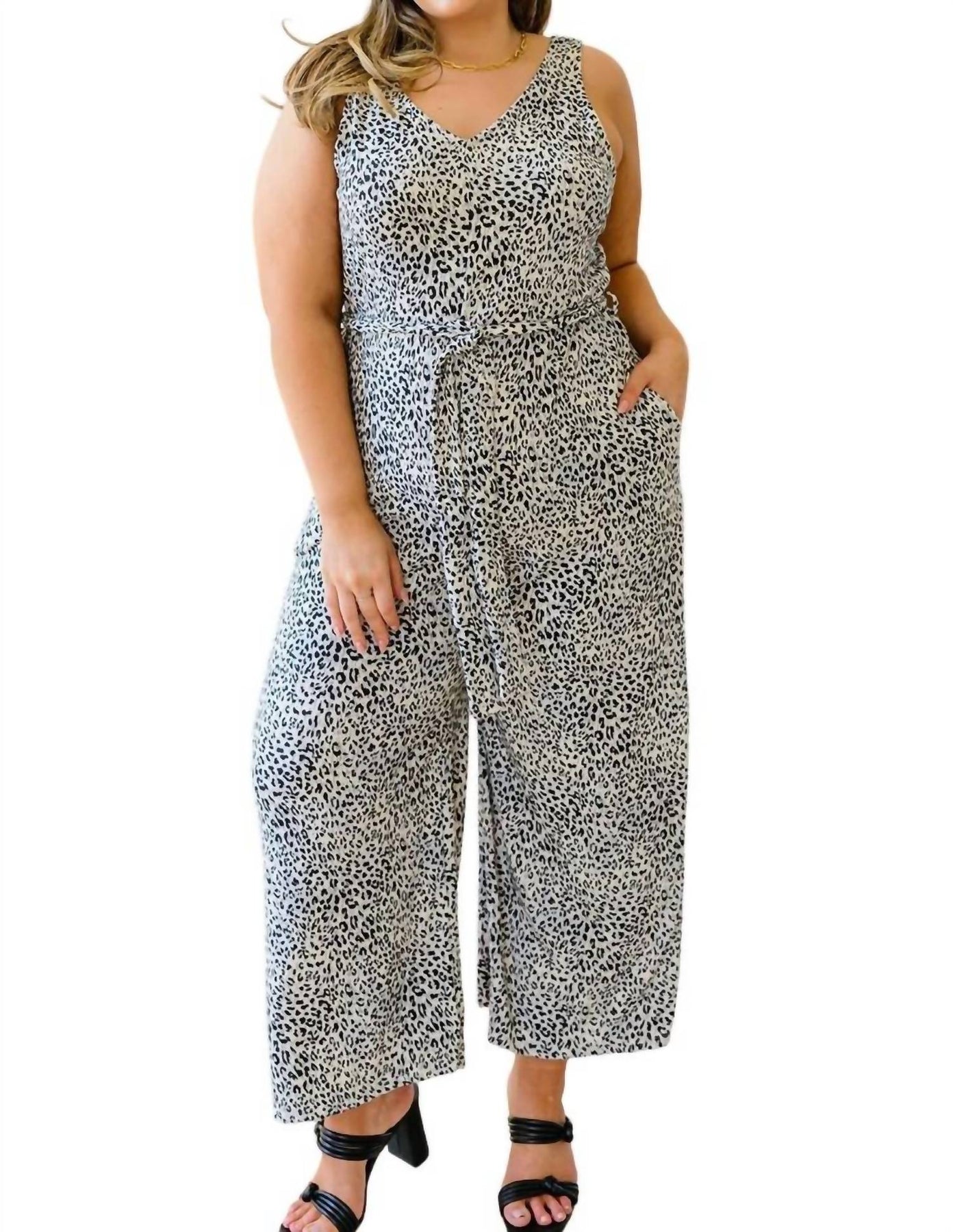 Wilde Sache Tier Muster Jumpsuit in Mehrfarbig