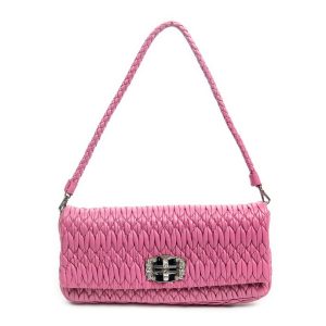 Kleine Kristallketten-Clutch mit Klappe