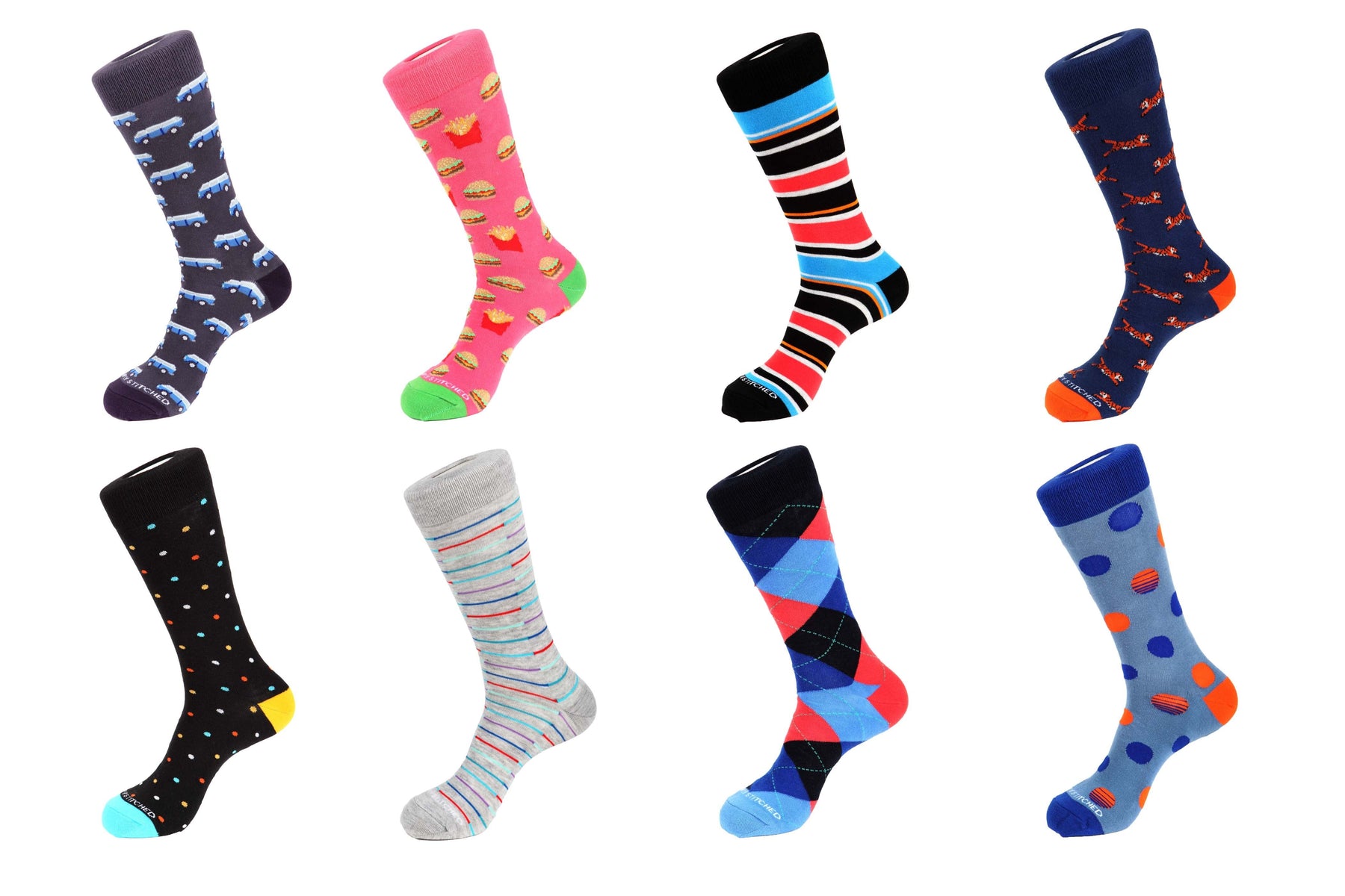 8 Paar Combo Packung Socken