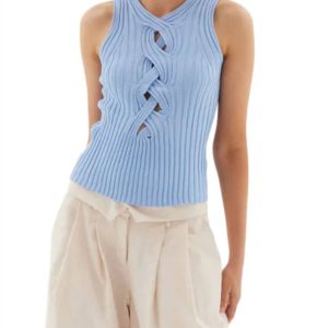 Tanktop mit Spitze in Serene Blue 7732430438460