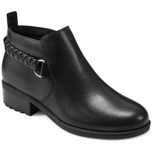 Geflochtene Stiefeletten aus Roslyn-Leder