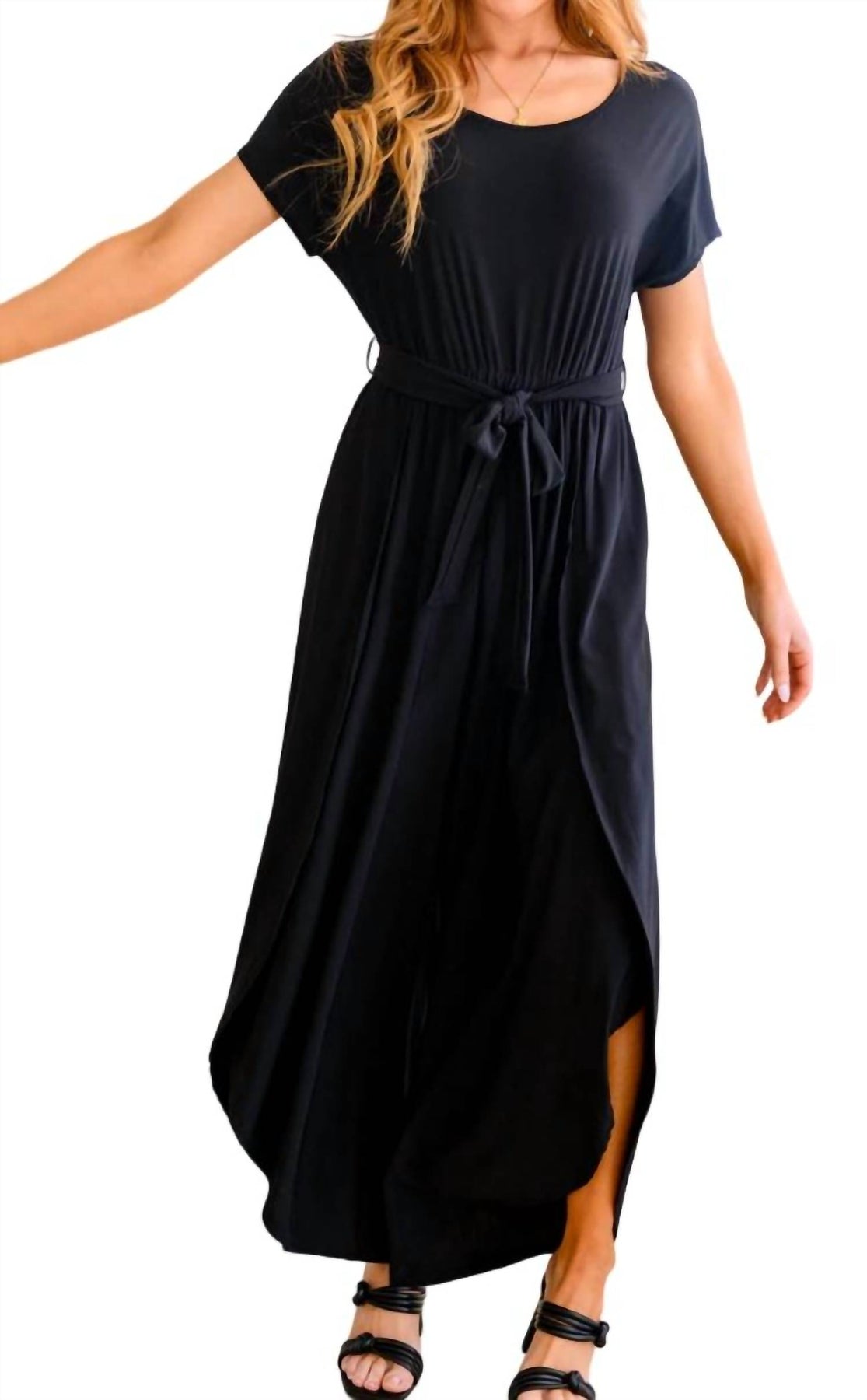 Bequem cooler Jumpsuit in Schwarz