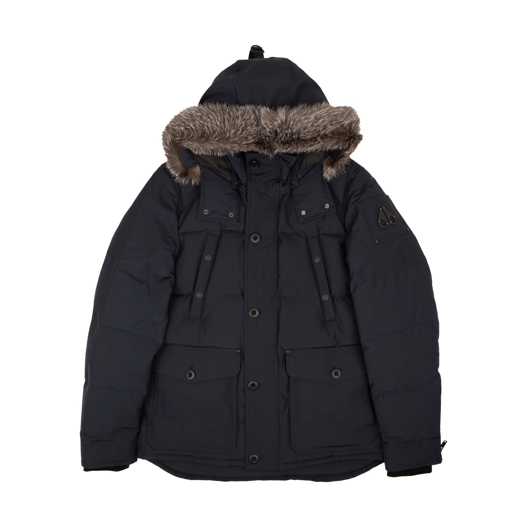 Herren True Dunkelblau rund Island Daunenjacke