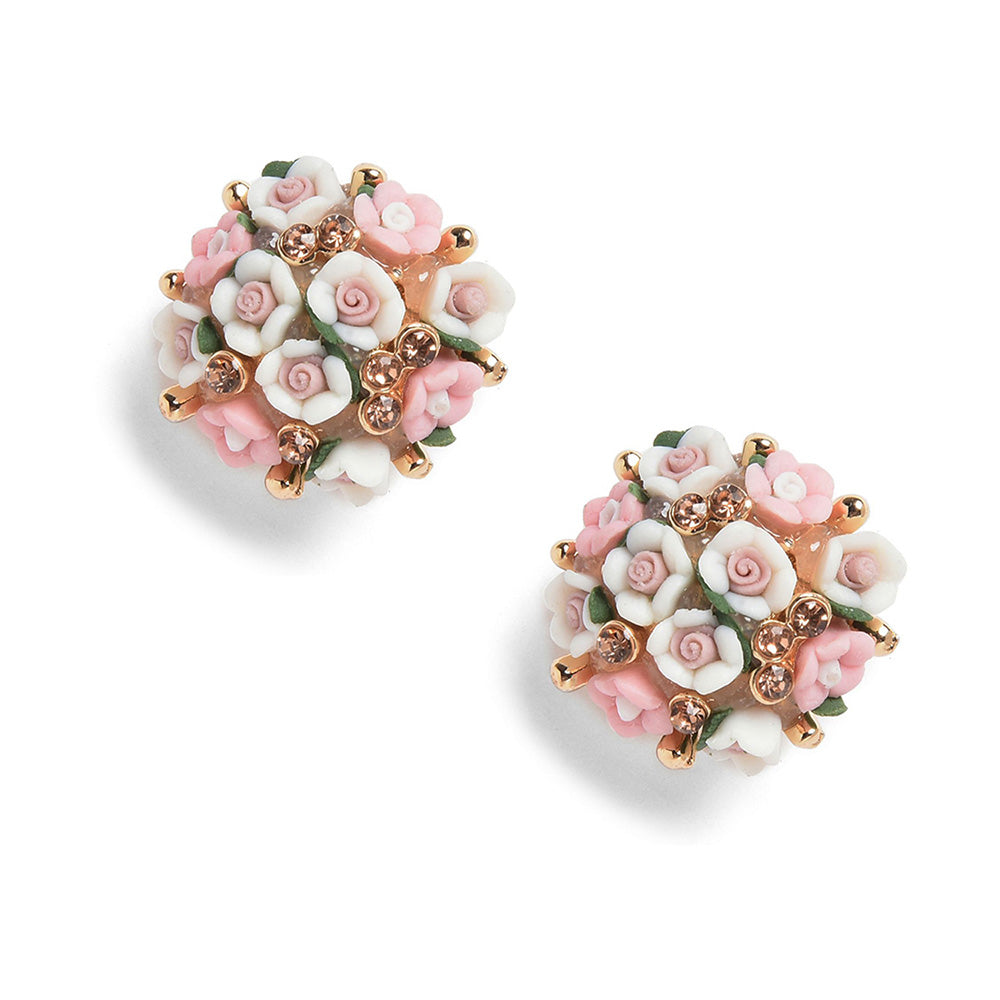 SOHI Damen Rosa Ohrstecker