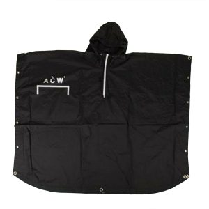 A-COLD-WALL* Herren Übergroße Kapuzen-Regenjacke – Schwarz