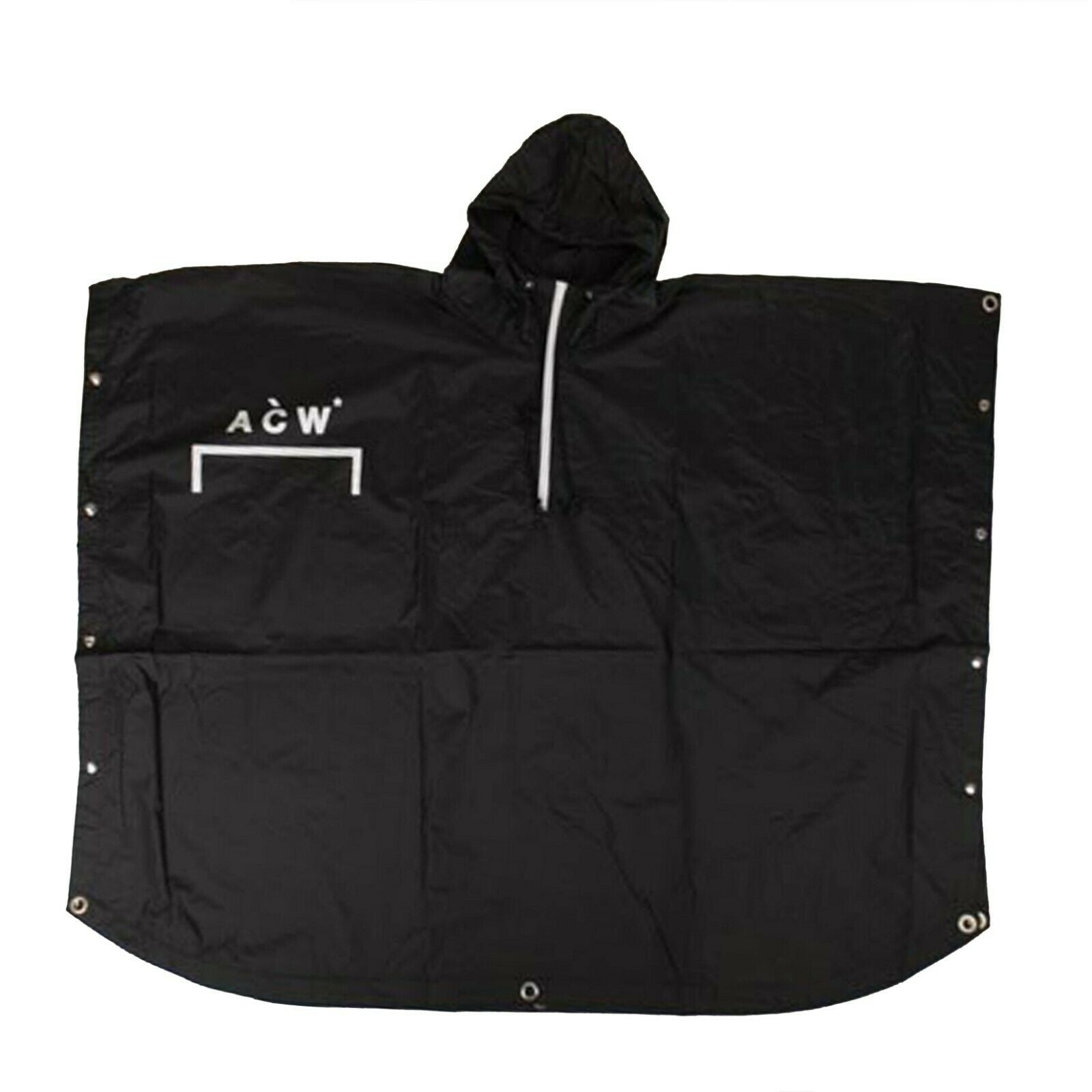 A-COLD-WALL* Herren Übergroße Kapuzen-Regenjacke – Schwarz