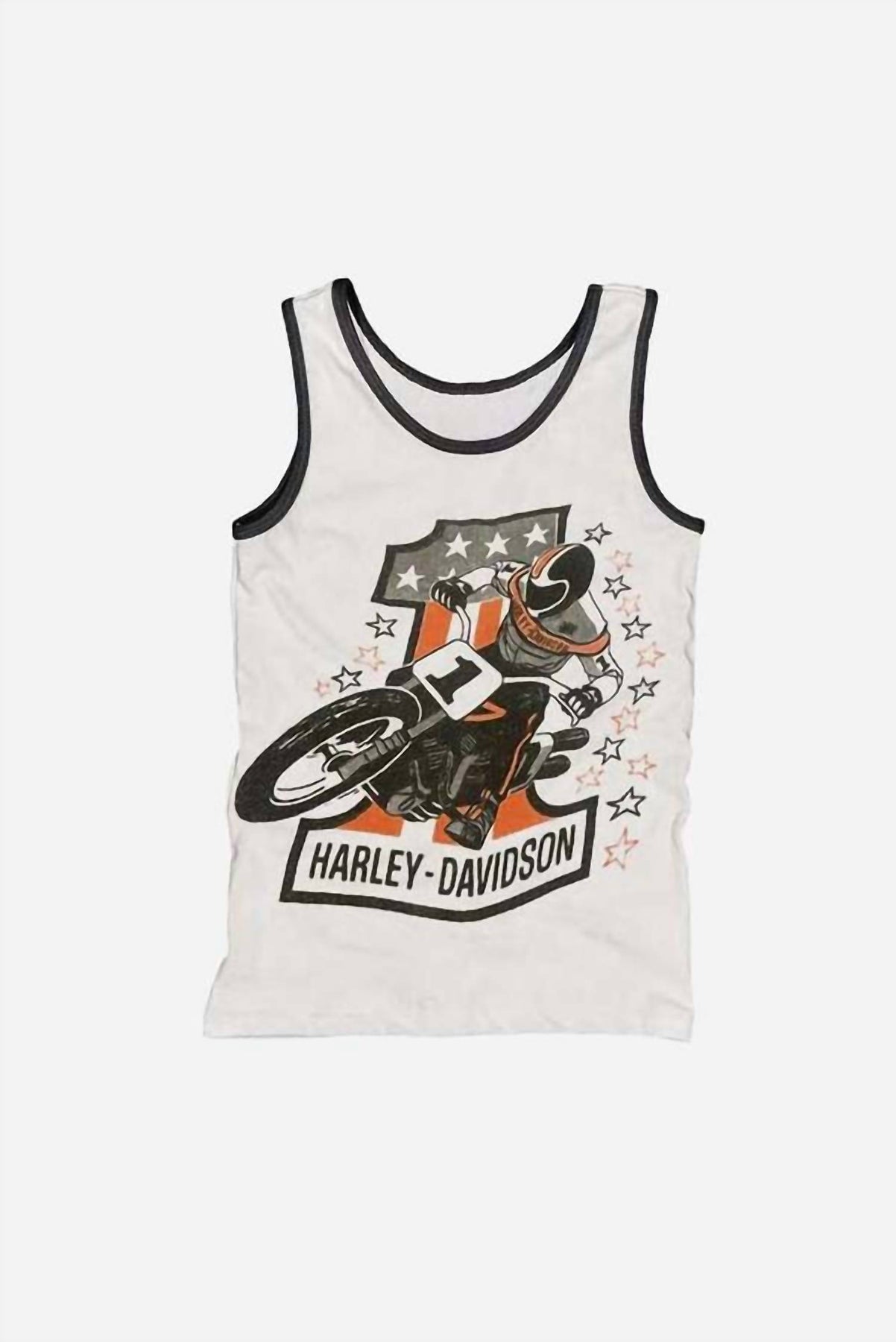 Unisex Harley Davidson Top in Weiß