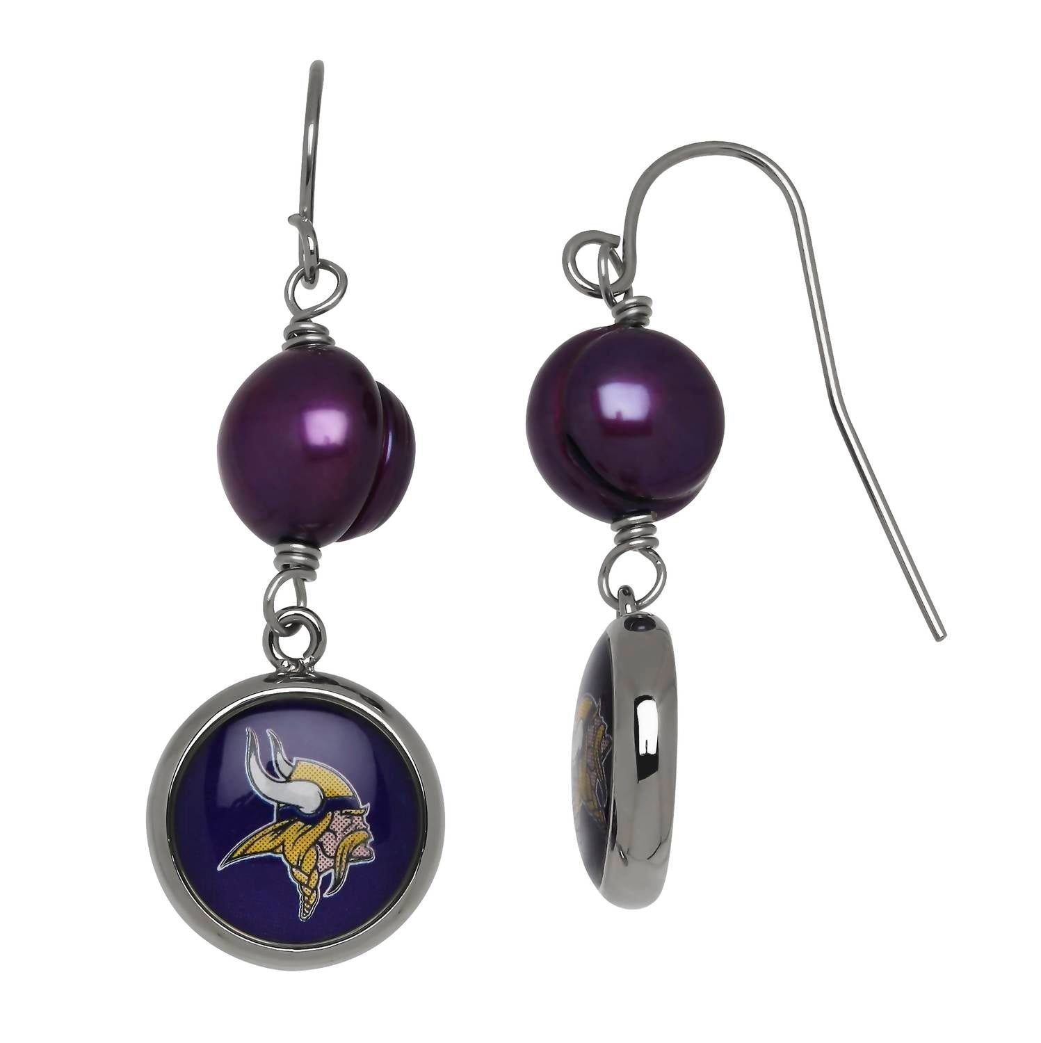Minnesota Vikings Ohrringe in Lila/Blau