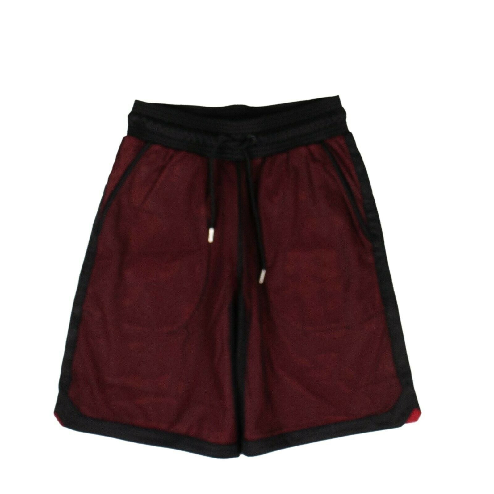 Sweatshorts aus Baumwoll-County Mesh – Rot