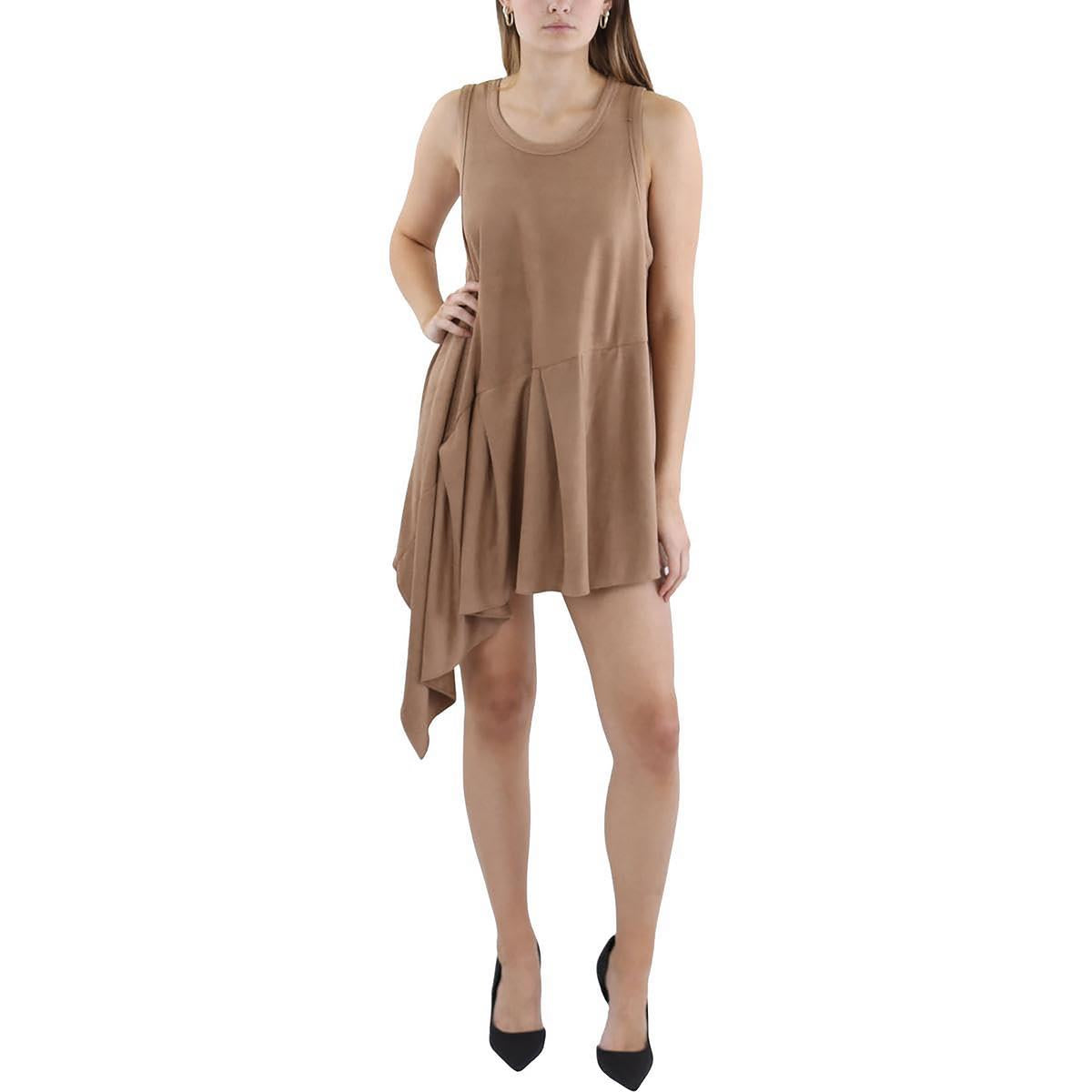 Mini Fit & Flare Kleid aus Wildleder
