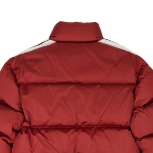 Rote klassische Feder-Daunen-Trainingsjacke