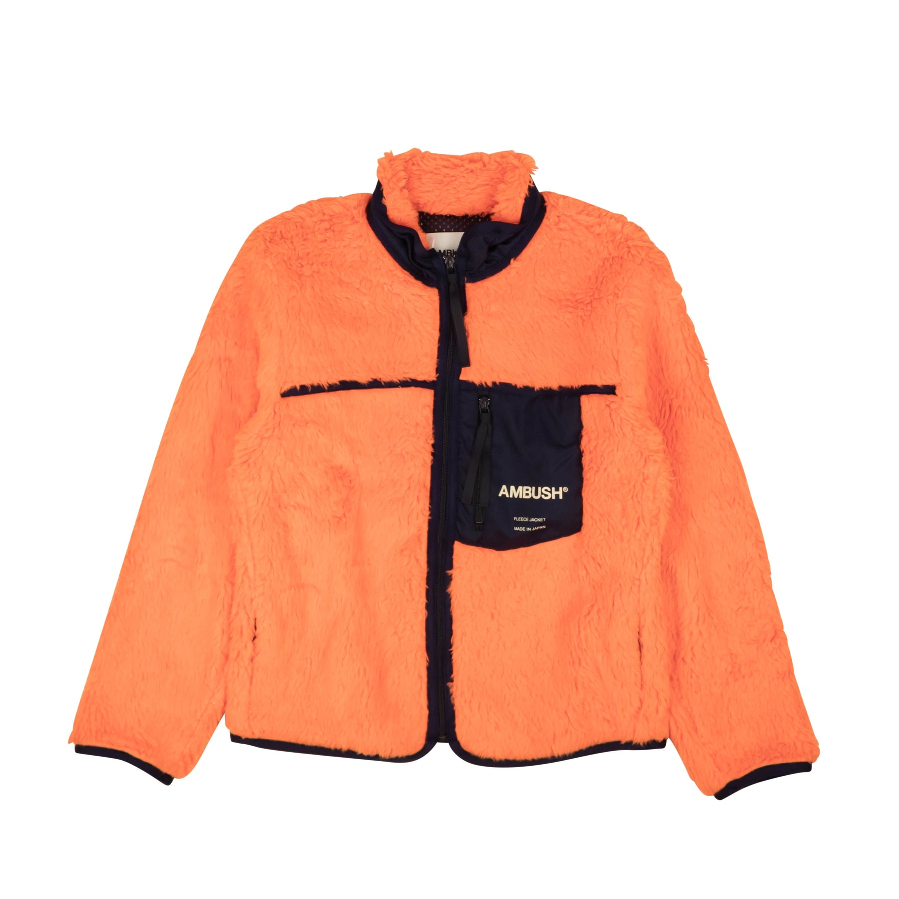 Orange Acryl Logo Neue Fleecejacke