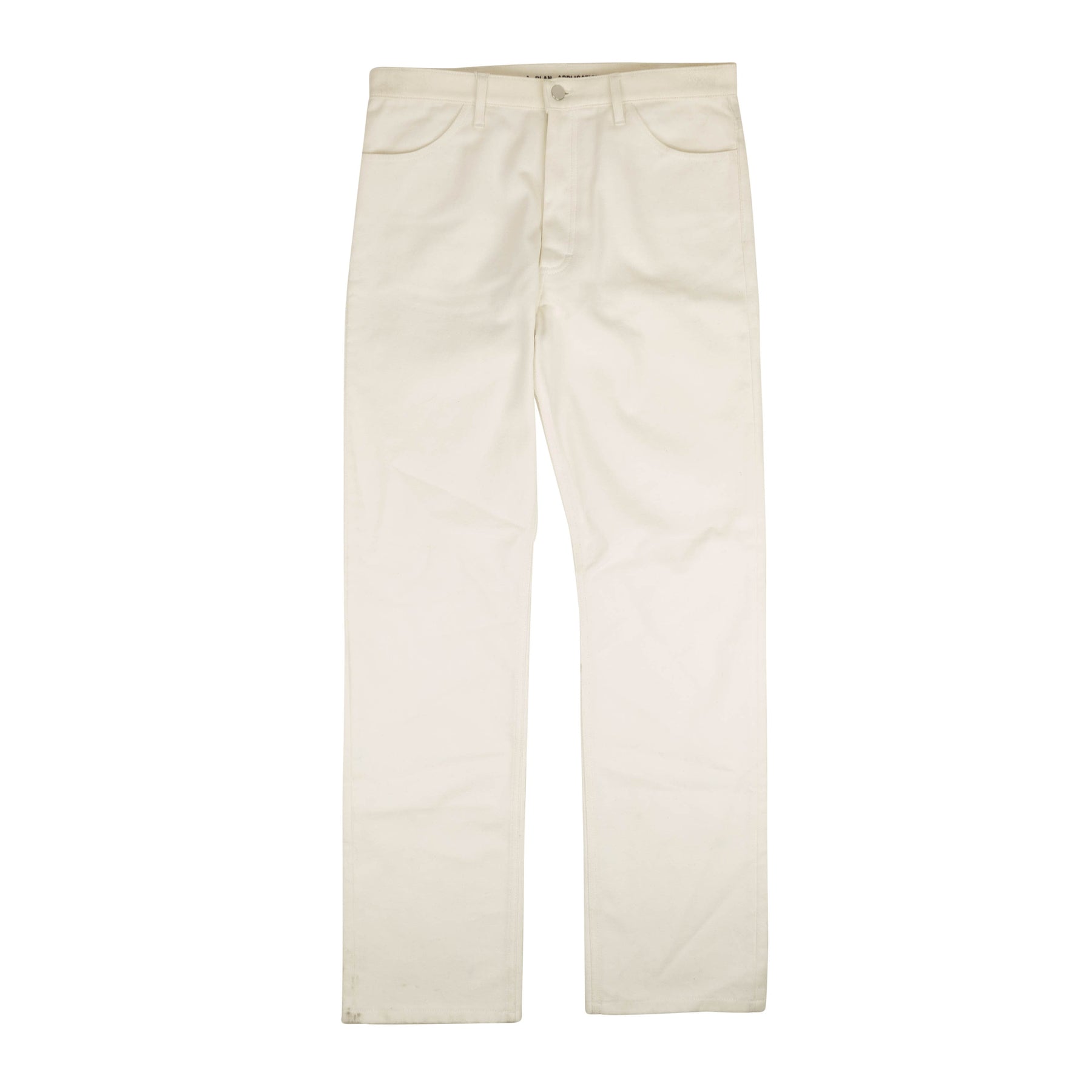 Weiße Jeans mit Stickereien aus Baumwolle