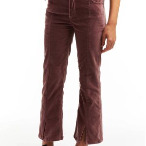 hoher Bund Kick Bootcut-Hose für Mädchen in Mauve