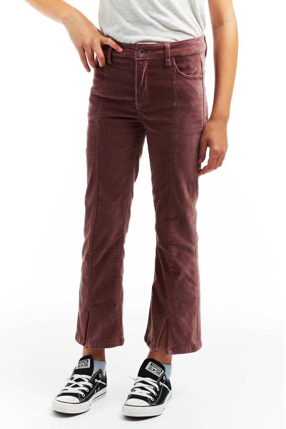 Mädchens Hochhaus Kick Bootcut Hose in Mauve