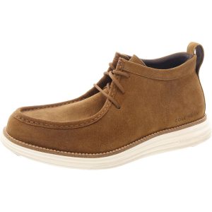Schnür-Chukka-Stiefel aus Wildlederimitat