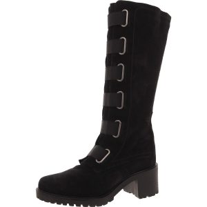 Kniehohe Stiefel aus Wildleder mit gepolsterter Innensohle