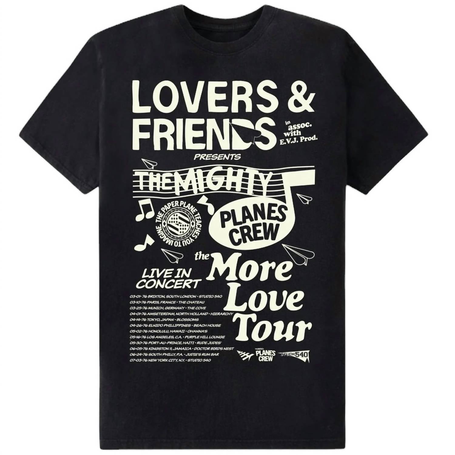 Herren mehr Liebe T-Shirt in schwarz