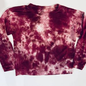 Sweatshirt mit Krawatte für Kinder in Burgund