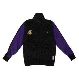 MARCELO BURLON x NBA LA Lakers Trainingsjacke mit Reißverschluss – Schwarz