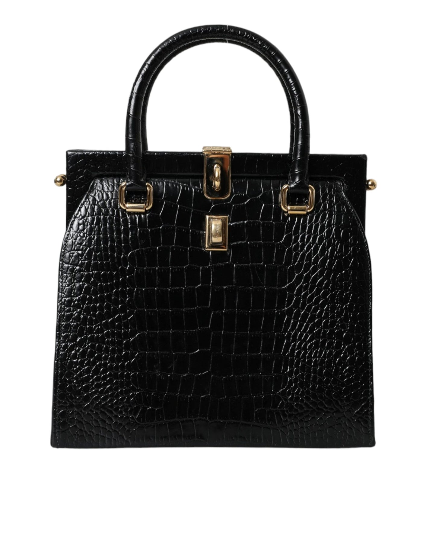 Dolce & Gabbana Exotische Leder Tragegriff Tragetasche Damen Damentasche (Vorbesitz)