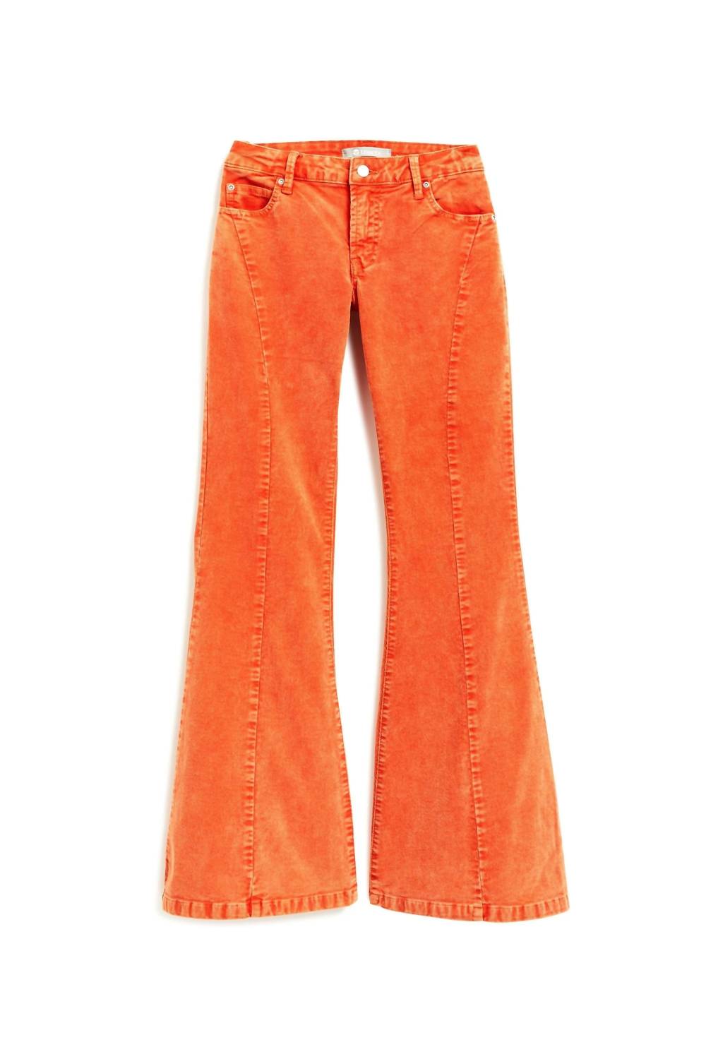 Mädchen hoher Bund Hose in Orange