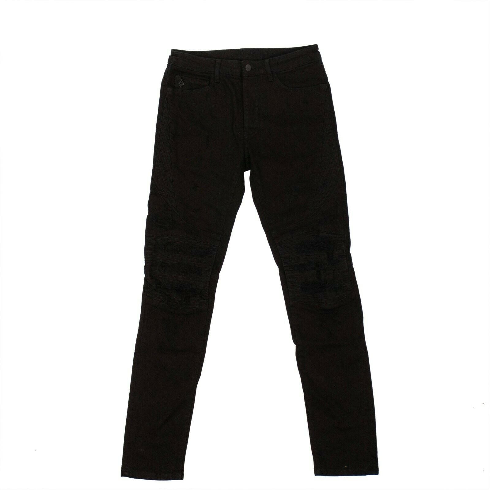 Biker Slim Jeans – Schwarz