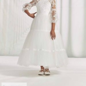 Prinzessin-Kommunionkleid in Elfenbein