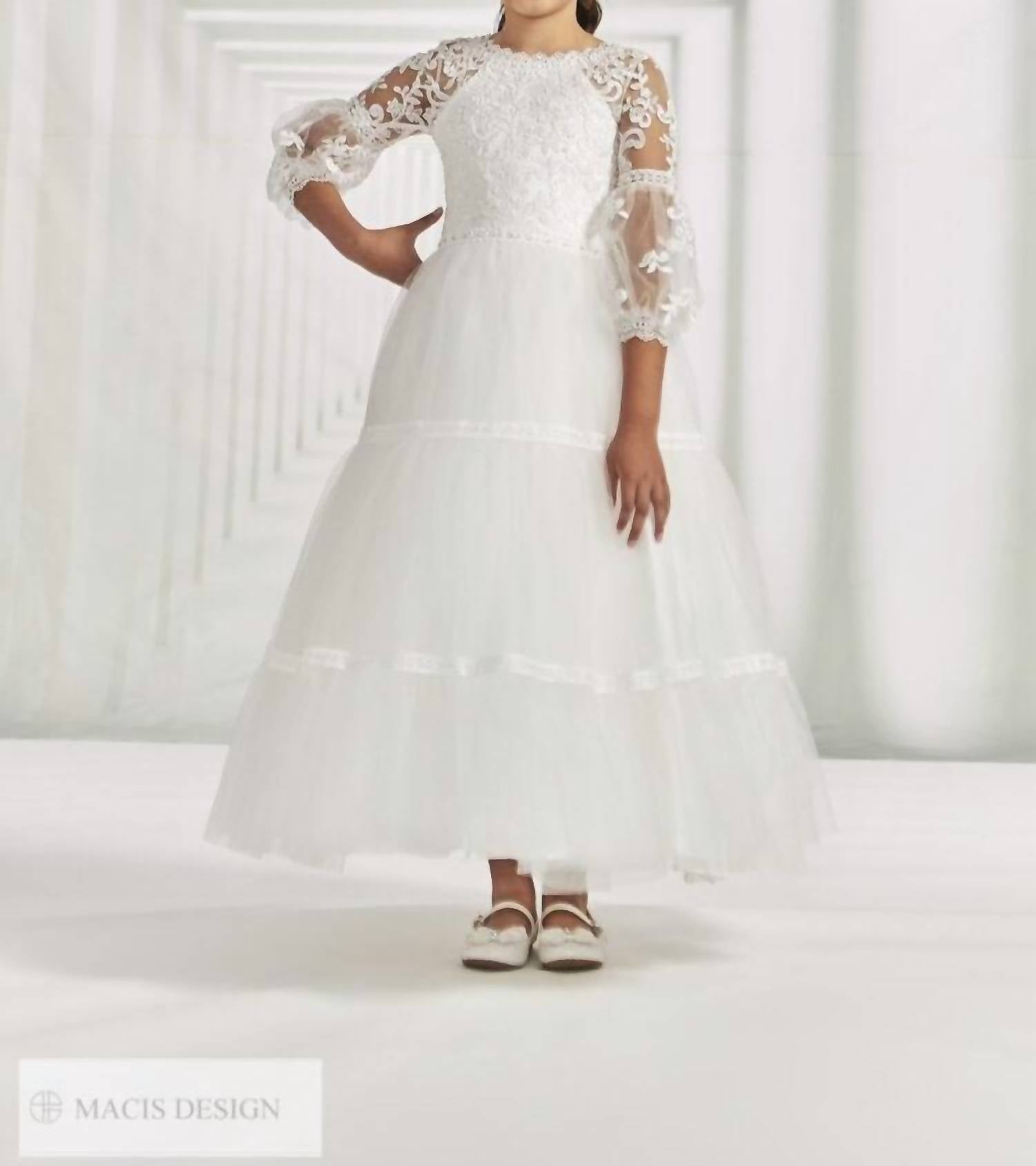 Prinzessin Kommunion Kleid in Elfenbein