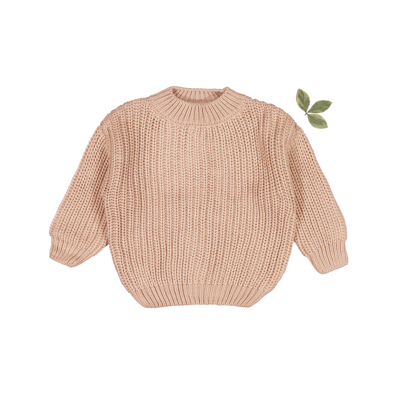 Der grob Strickpullover – Altrosa