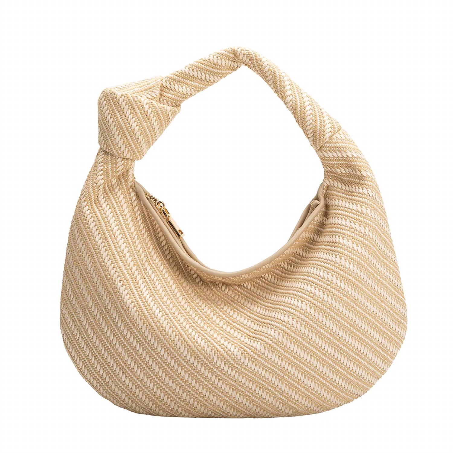 Cher Raffia Schultertasche in Natur