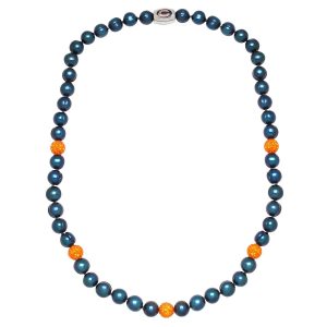 Chicago Bears Perle & Kristall Halskette in Blau