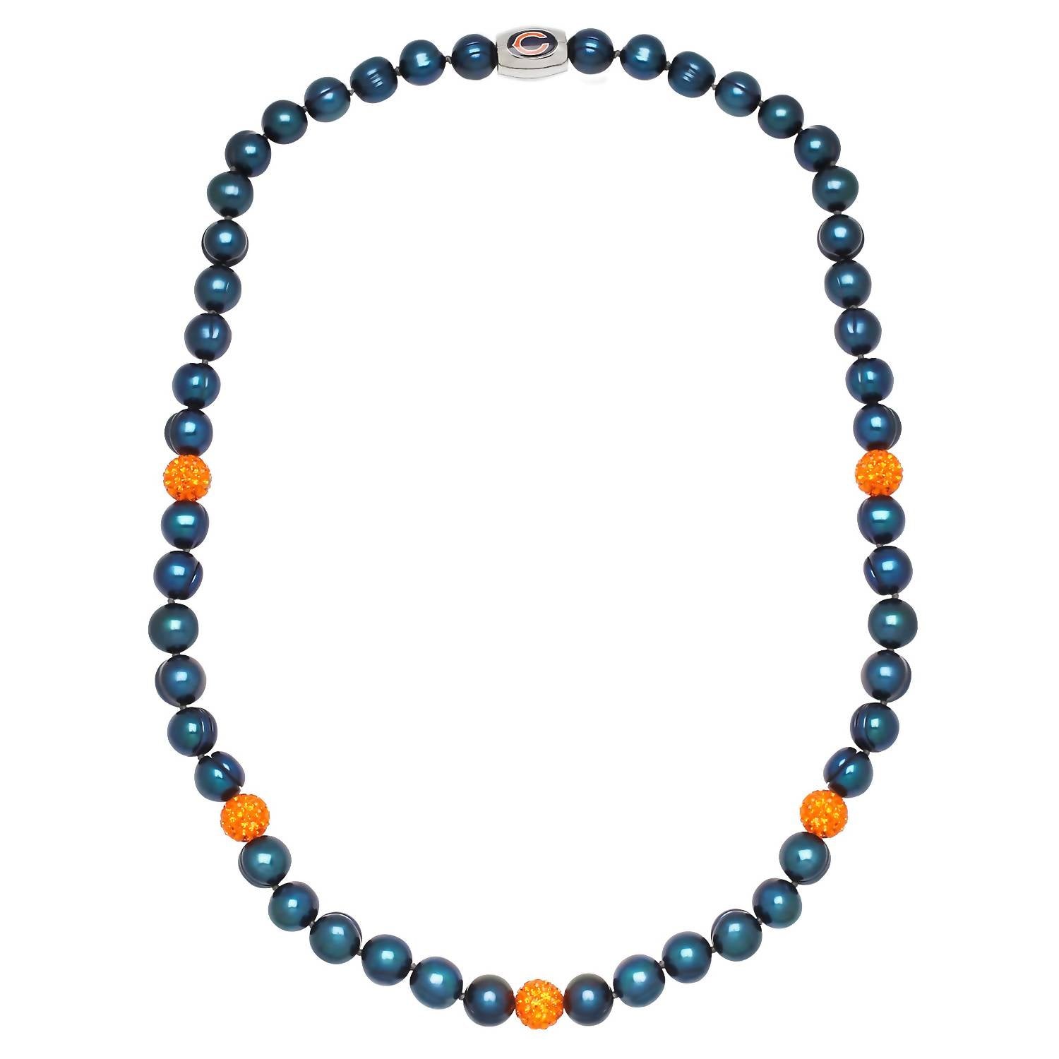 Chicago Bears Perle & Kristall Halskette in Blau