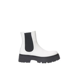 Alexander McQueen Chic Leder zweifarbige Knöchel Damen Stiefel