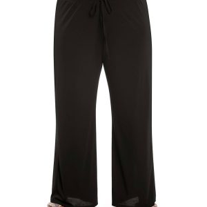 Lounge-Hose in Übergröße in Schwarz