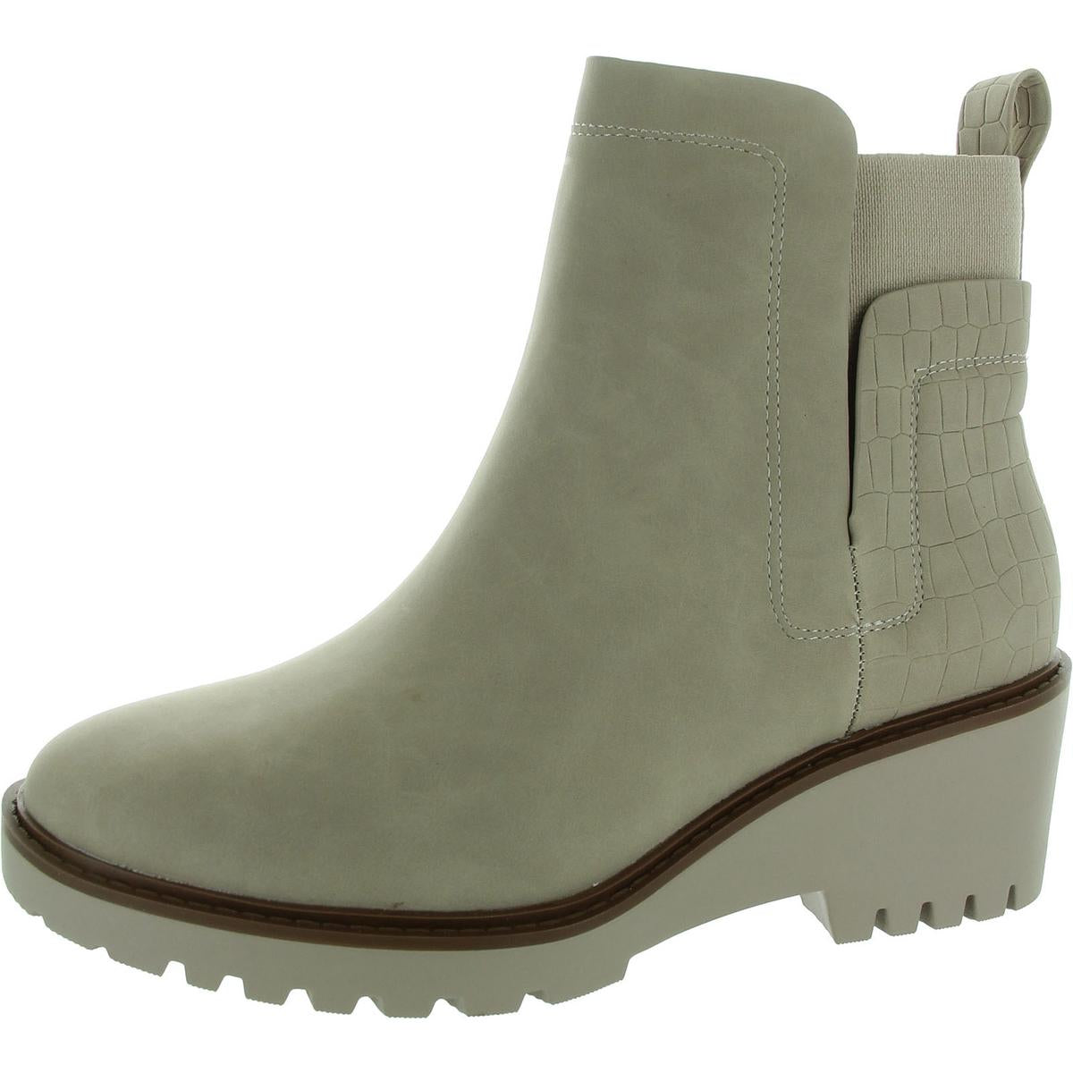Geprägte Nubuck Stiefeletten