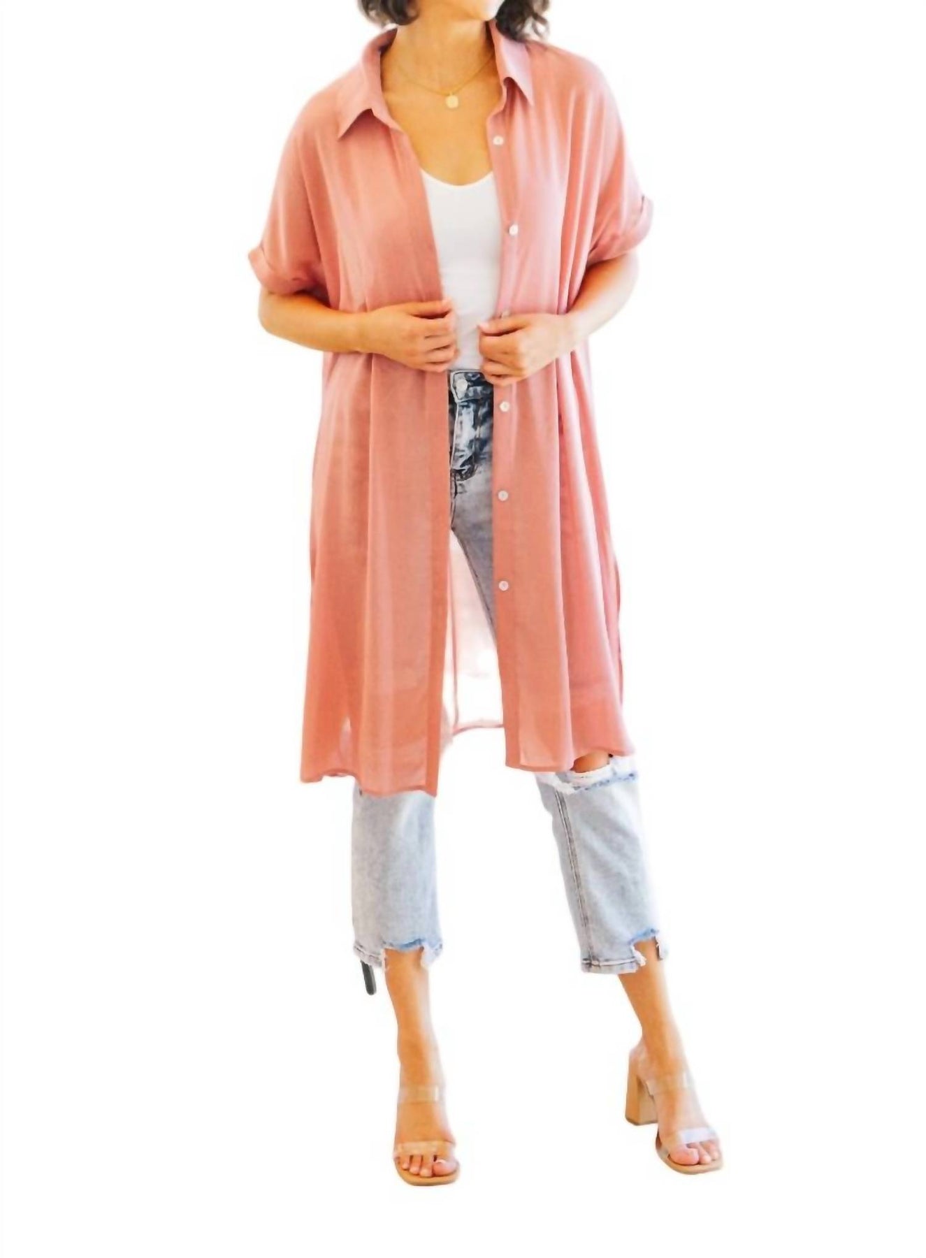Timeless Appeal Hemdkleid in rosa